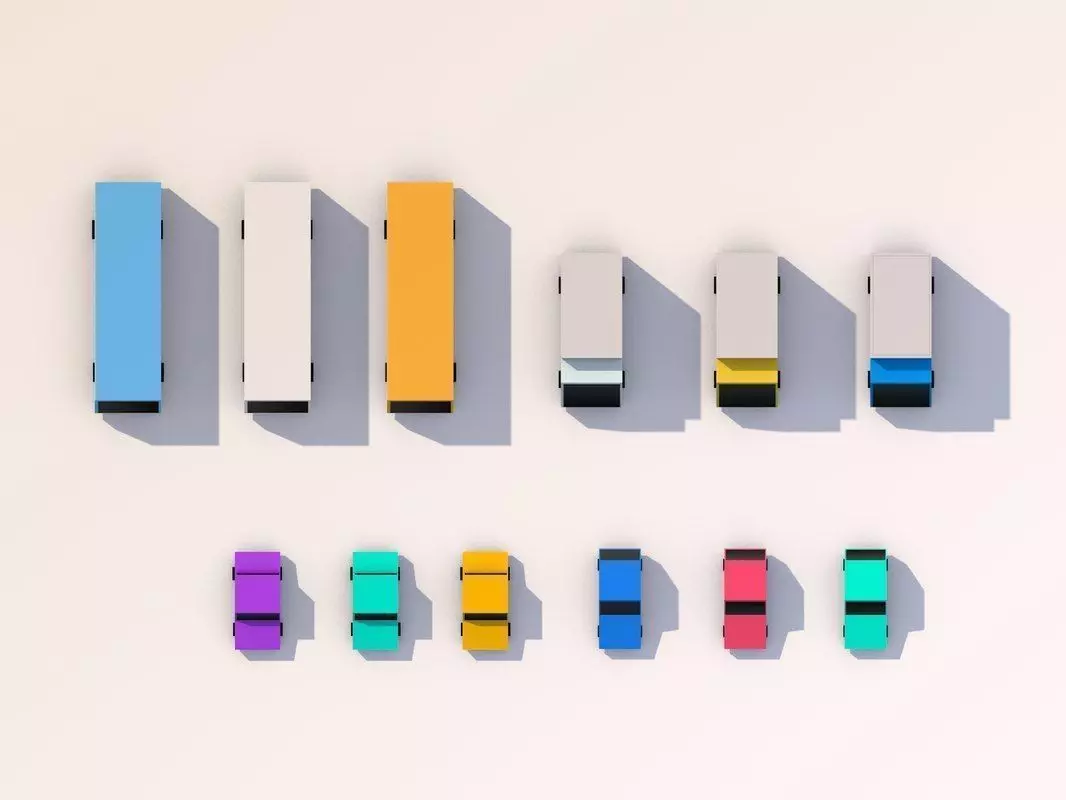 Cartoon Low Poly City Cars model 3D model