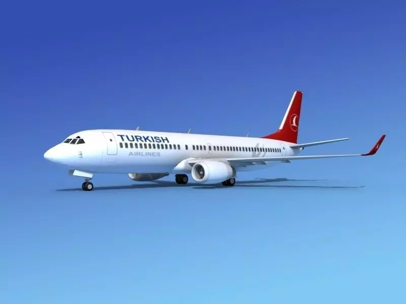 Boeing 737-800ER Turkish Air 3D model_0
