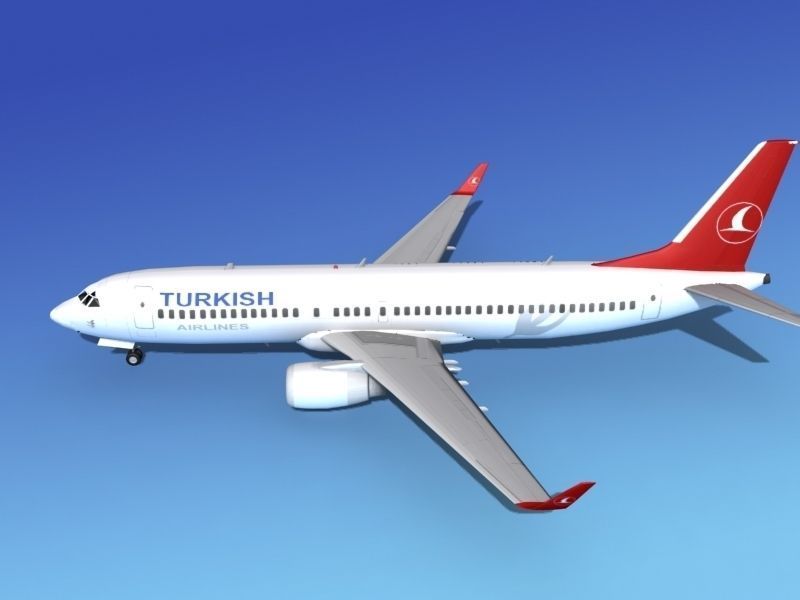Boeing 737-800ER Turkish Air 3D model_8
