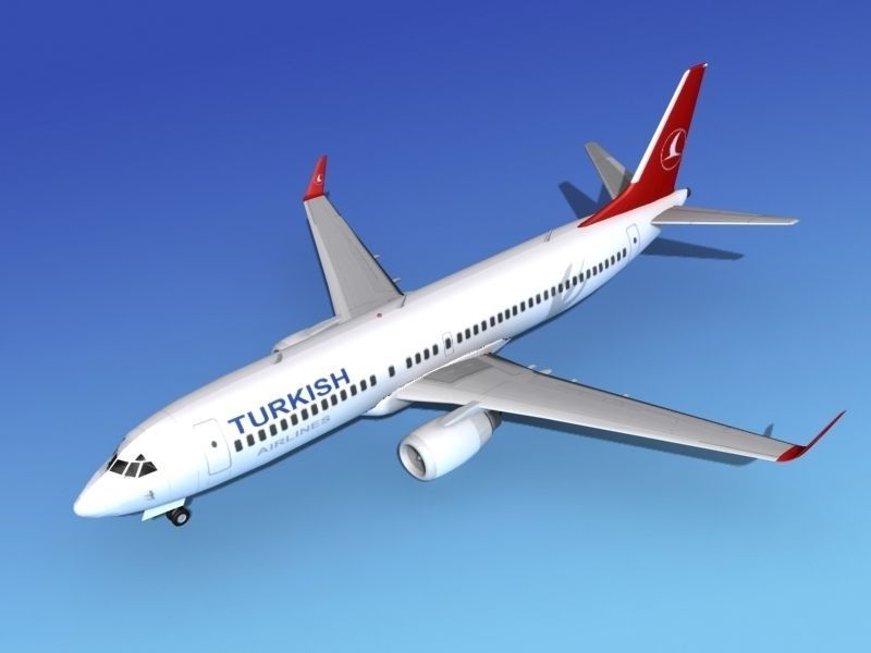 Boeing 737-800ER Turkish Air 3D model_10