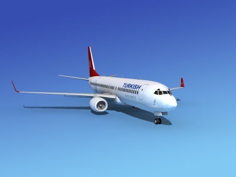 Boeing 737-800ER Turkish Air 3D model_3