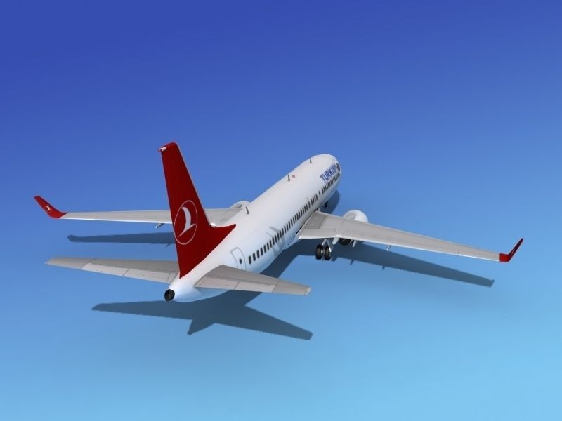 Boeing 737-800ER Turkish Air 3D model_6