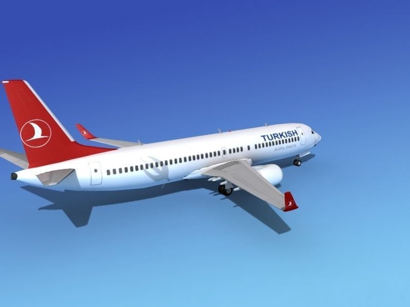 Boeing 737-800ER Turkish Air 3D model_5