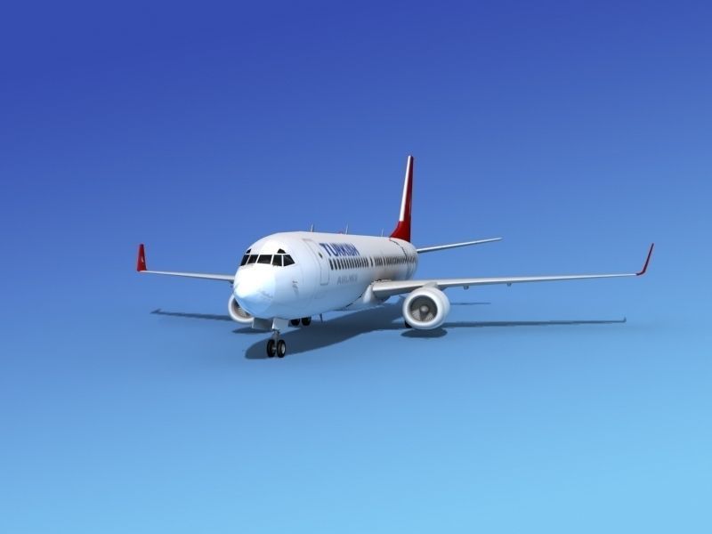 Boeing 737-800ER Turkish Air 3D model_1