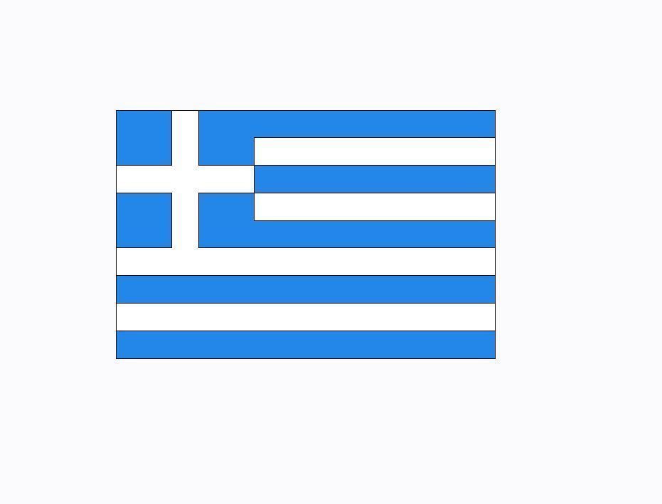 Flag of Greece 3D print model_1