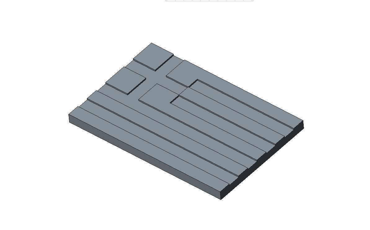 Flag of Greece 3D print model_5