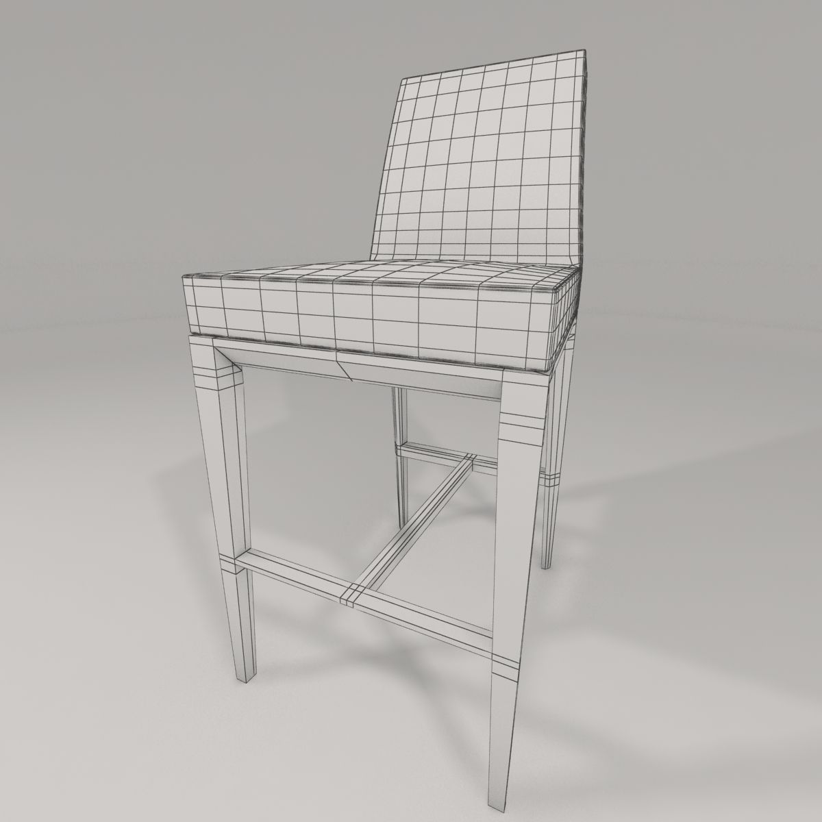 bess stool by calligaris 3D model_3
