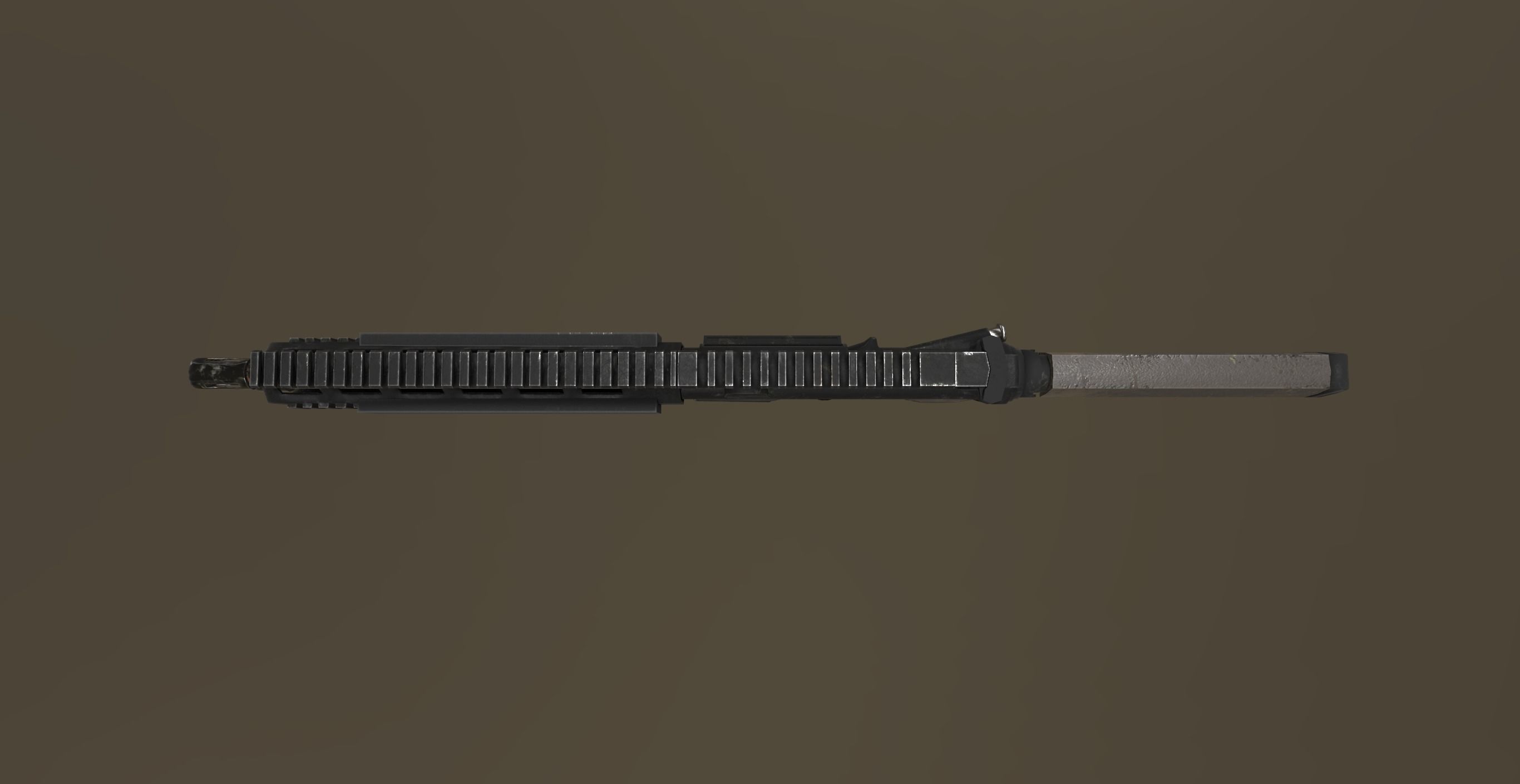Mk18 Assault Rifle Low-poly 3D model_4