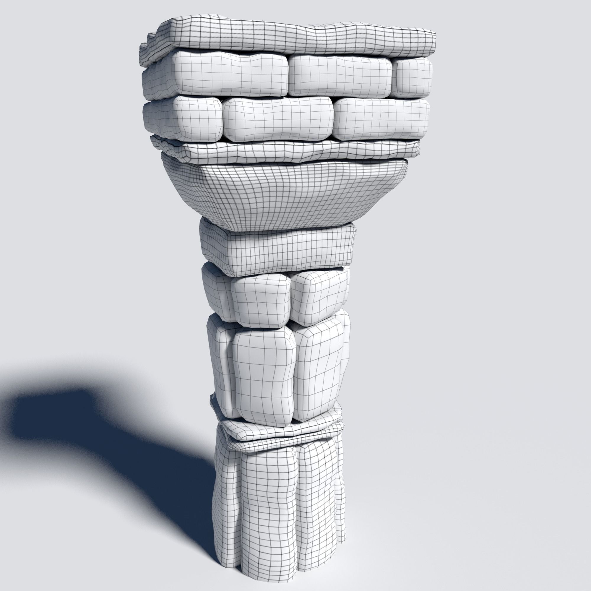 Ancient Column 3D model_1