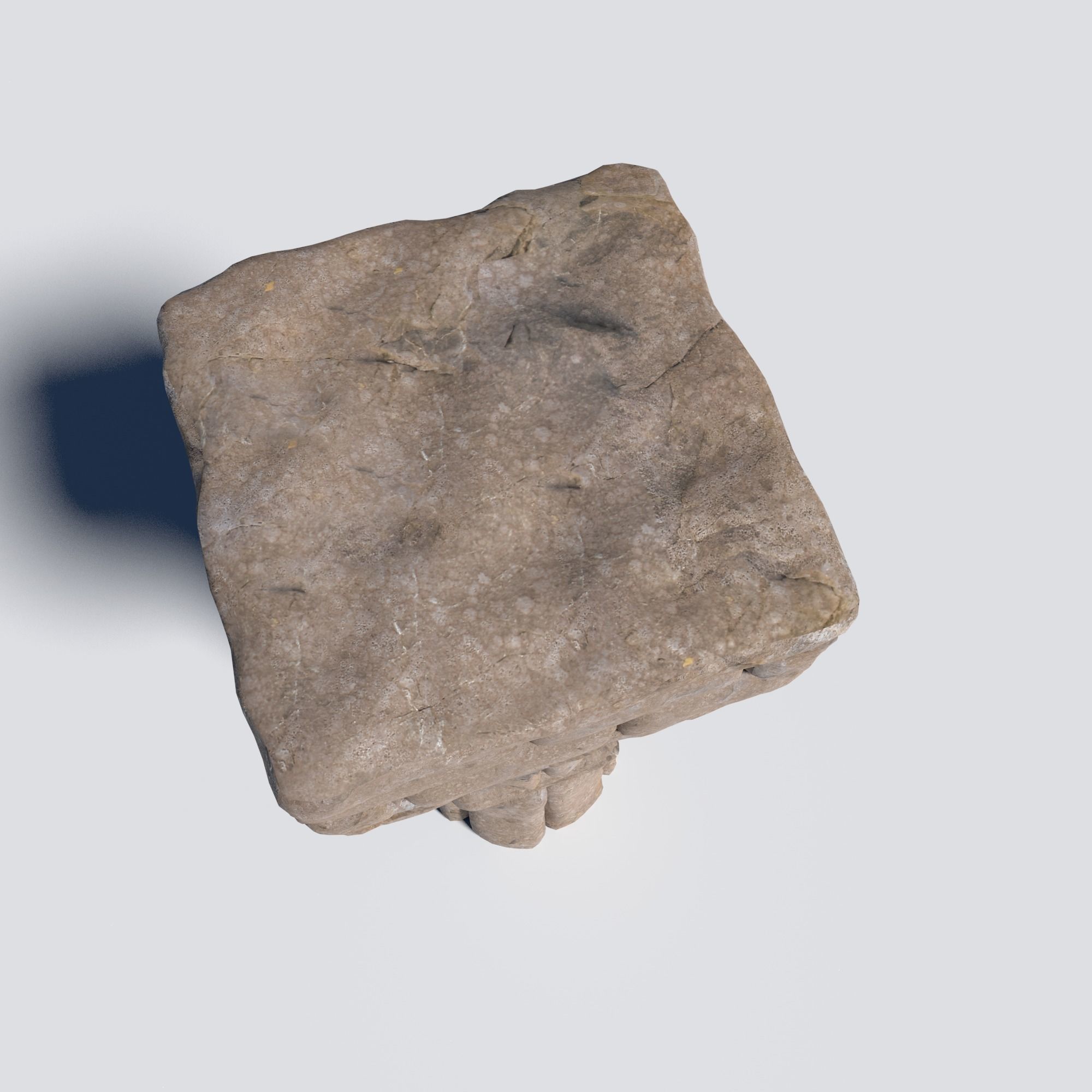 Ancient Column 3D model_3