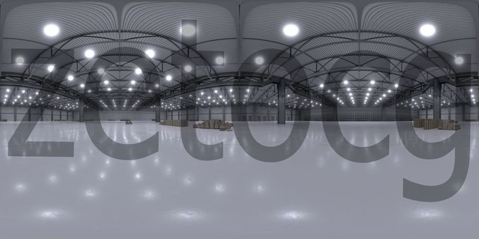 HDRI - Warehouse Interior 3b Texture