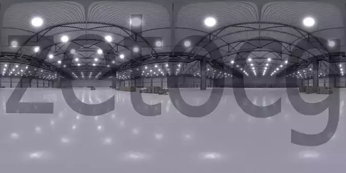 HDRI - Warehouse Interior 3b Texture