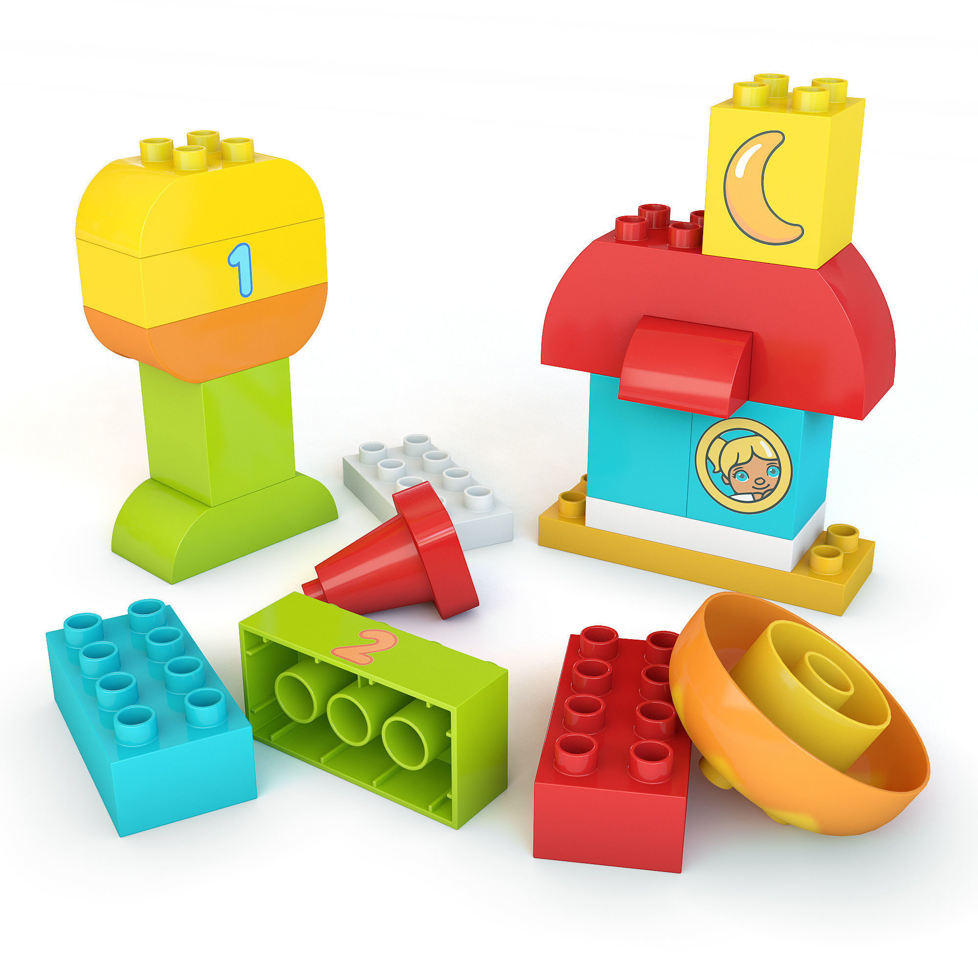 Lego Duplo 10815 3D model_2