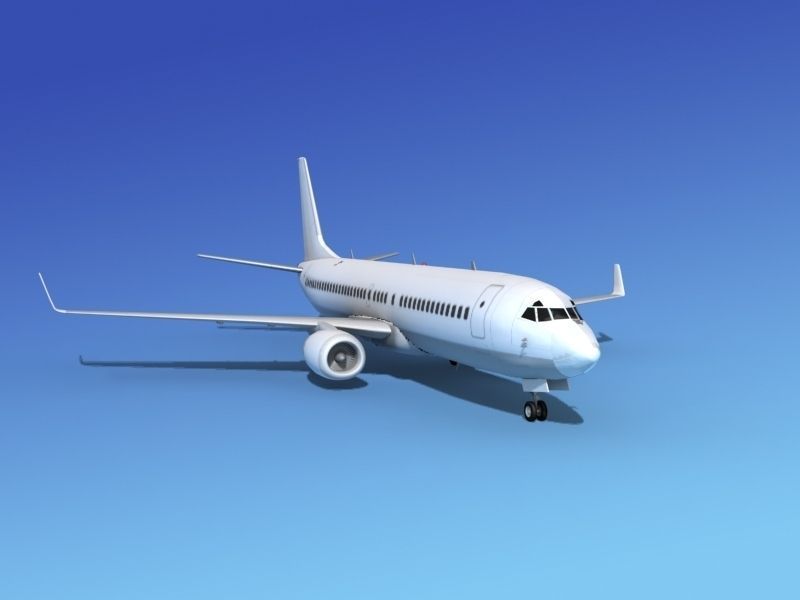 Boeing 737-800ER Unmarked 2 3D model_2