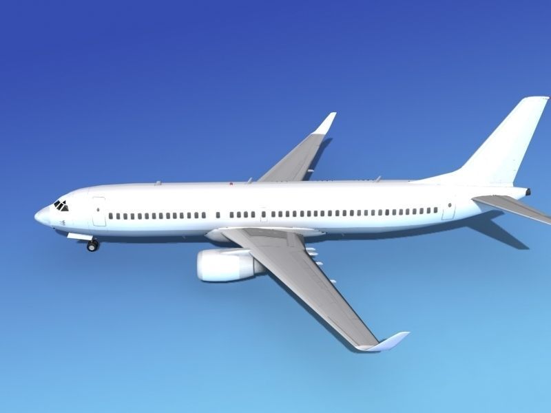 Boeing 737-800ER Unmarked 2 3D model_9