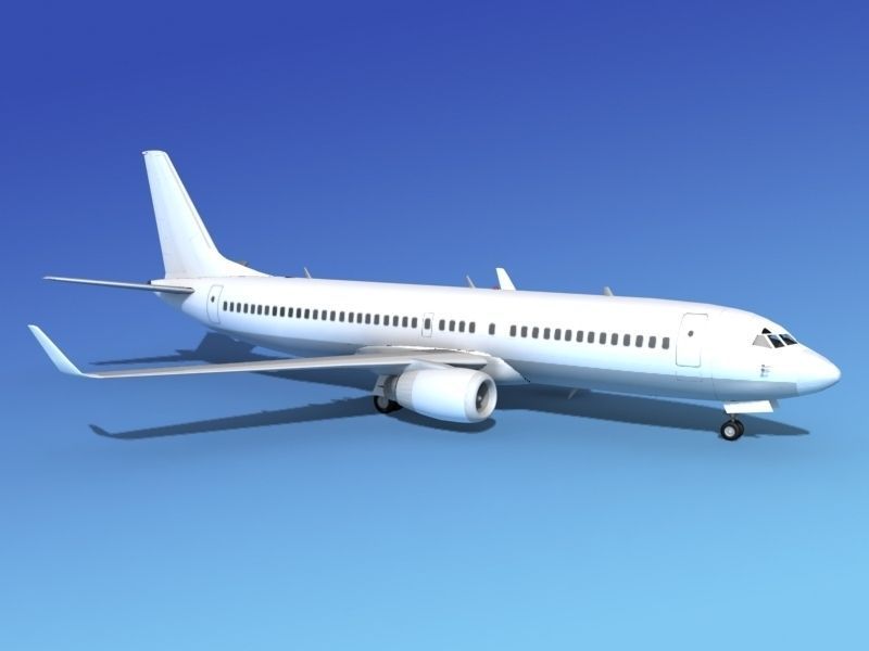 Boeing 737-800ER Unmarked 2 3D model_3