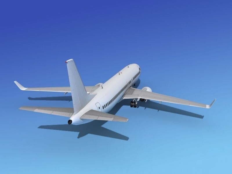 Boeing 737-800ER Unmarked 2 3D model_6