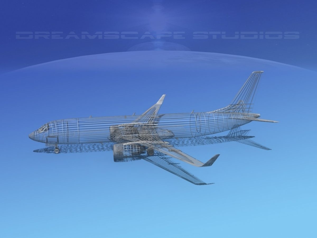 Boeing 737-800ER Unmarked 2 3D model_15