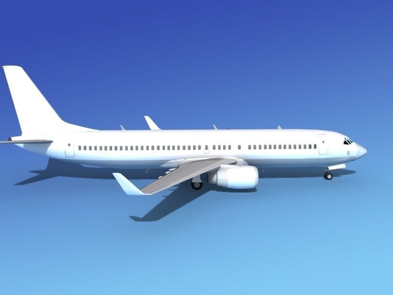 Boeing 737-800ER Unmarked 2 3D model_4