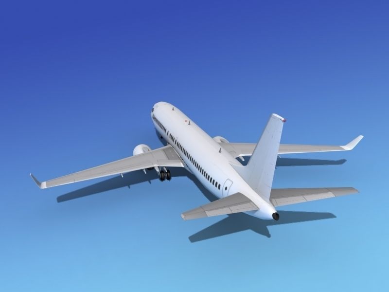 Boeing 737-800ER Unmarked 2 3D model_8