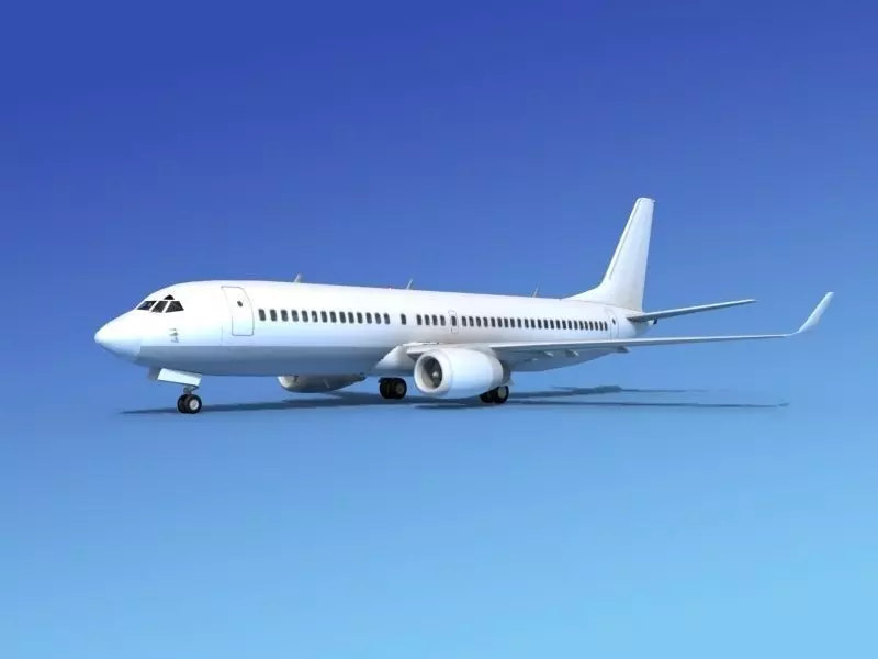 Boeing 737-800ER Unmarked 2 3D model_0