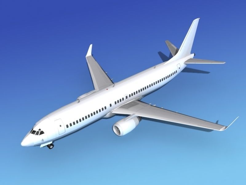 Boeing 737-800ER Unmarked 2 3D model_10