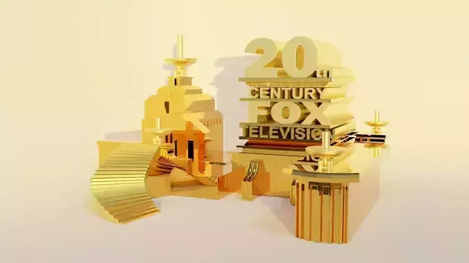 20th century fox logo 3D model