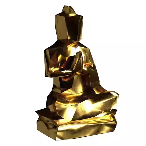 Lowpoly Buddha statue