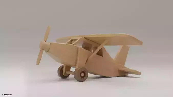Wooden Airplane Toy - Small Aircraft