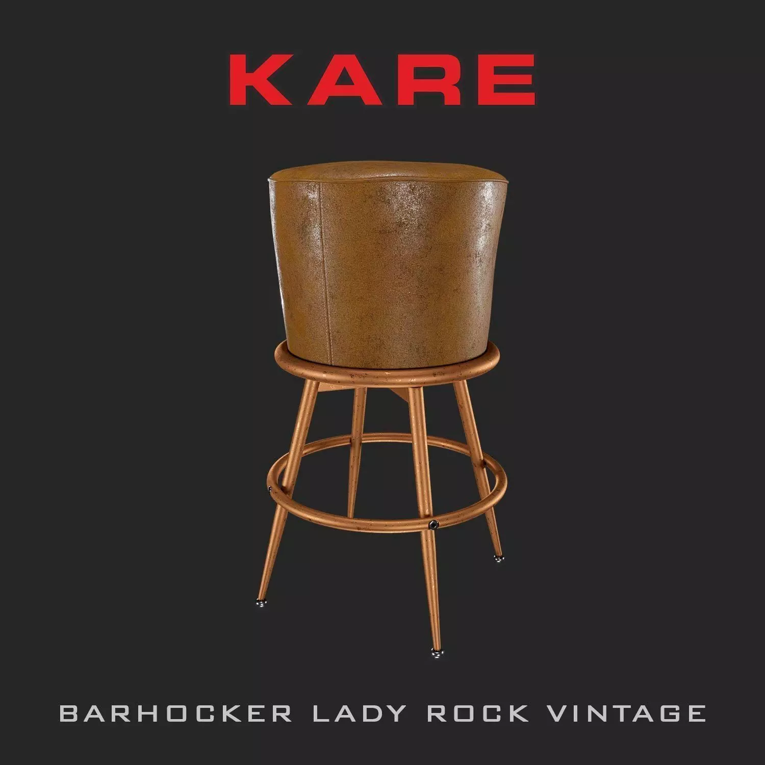 KARE Barhocker Lady Rock Vintage 3D model_0