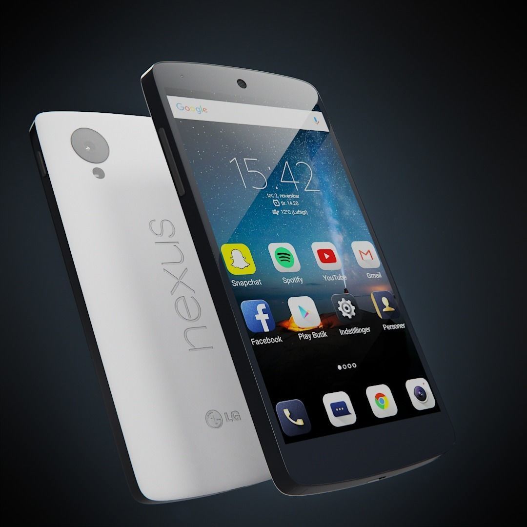 Generic Android Phone Low-poly 3D model_3