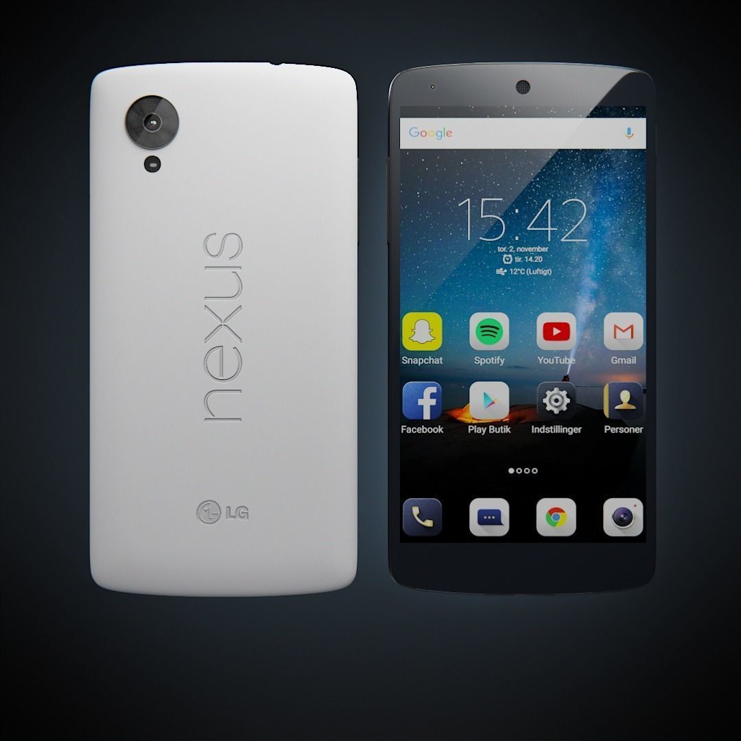 Generic Android Phone Low-poly 3D model_1