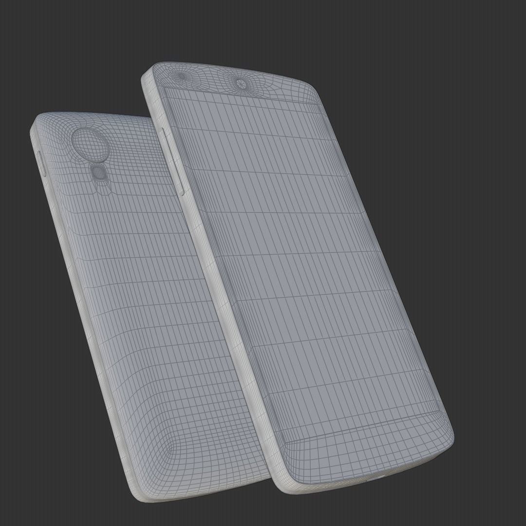 Generic Android Phone Low-poly 3D model_6
