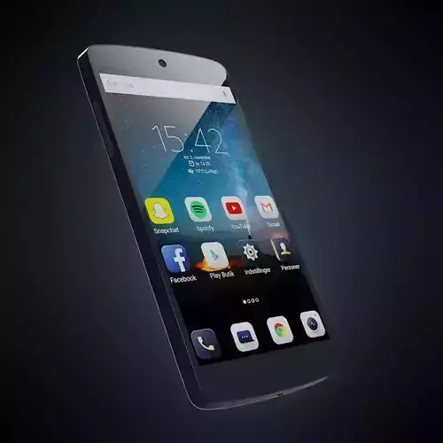 Generic Android Phone Low-poly 3D model