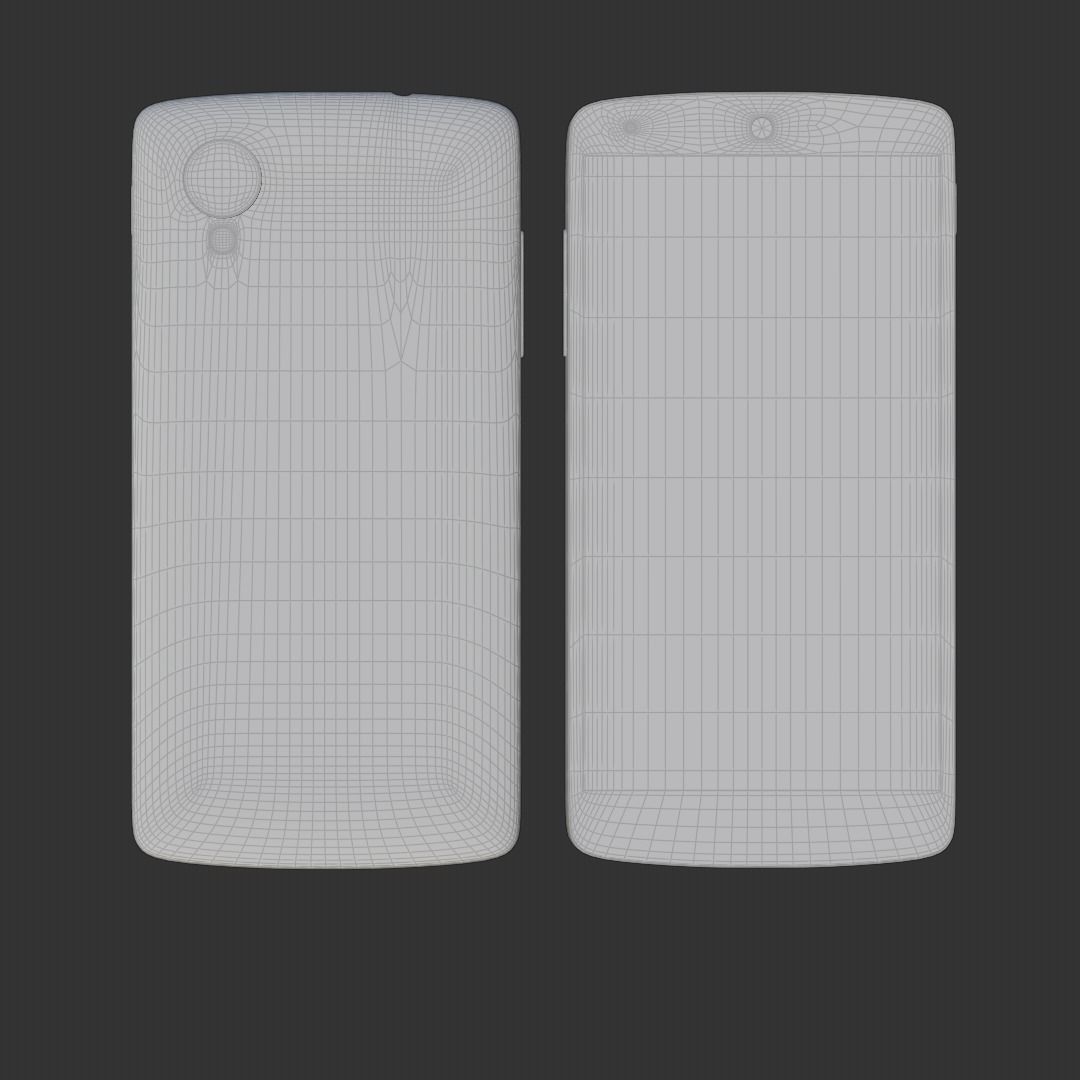 Generic Android Phone Low-poly 3D model_8