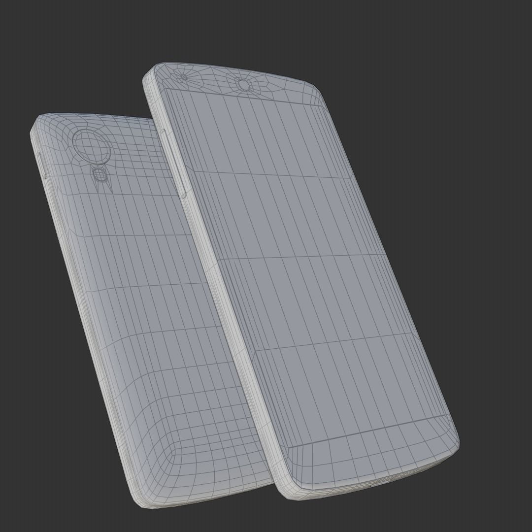 Generic Android Phone Low-poly 3D model_5