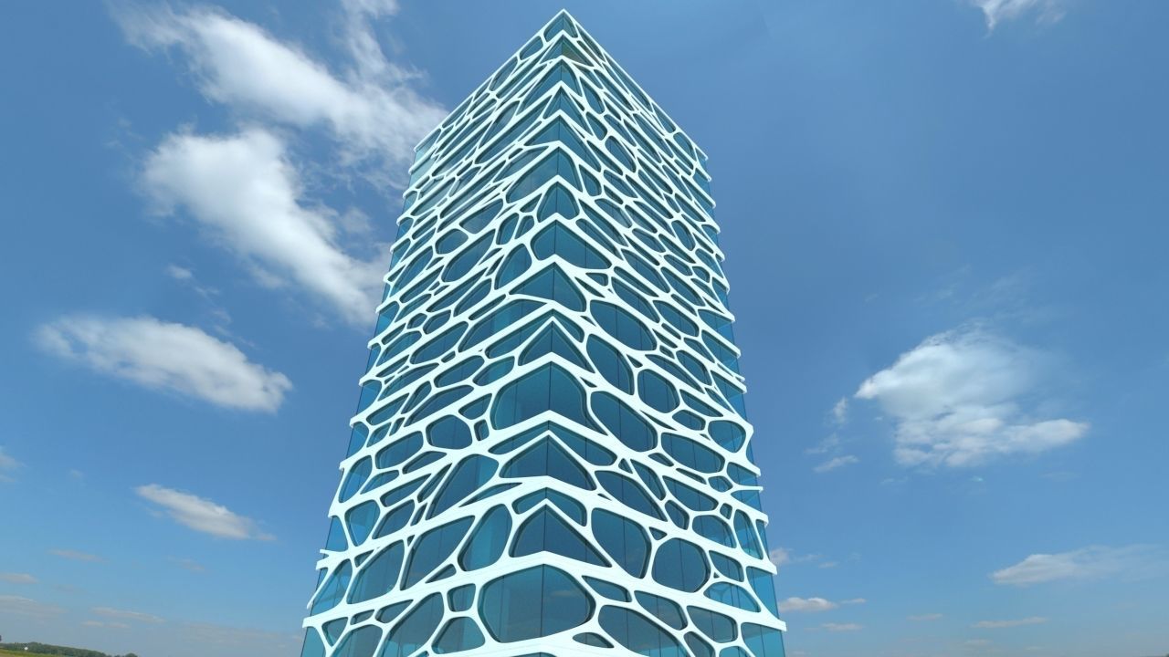 Skyscraper future 3D model_2