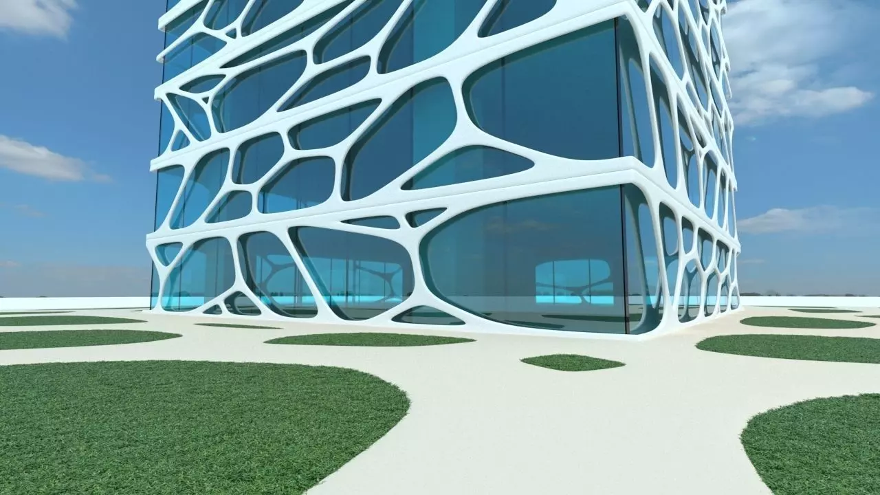 Skyscraper future 3D model_0