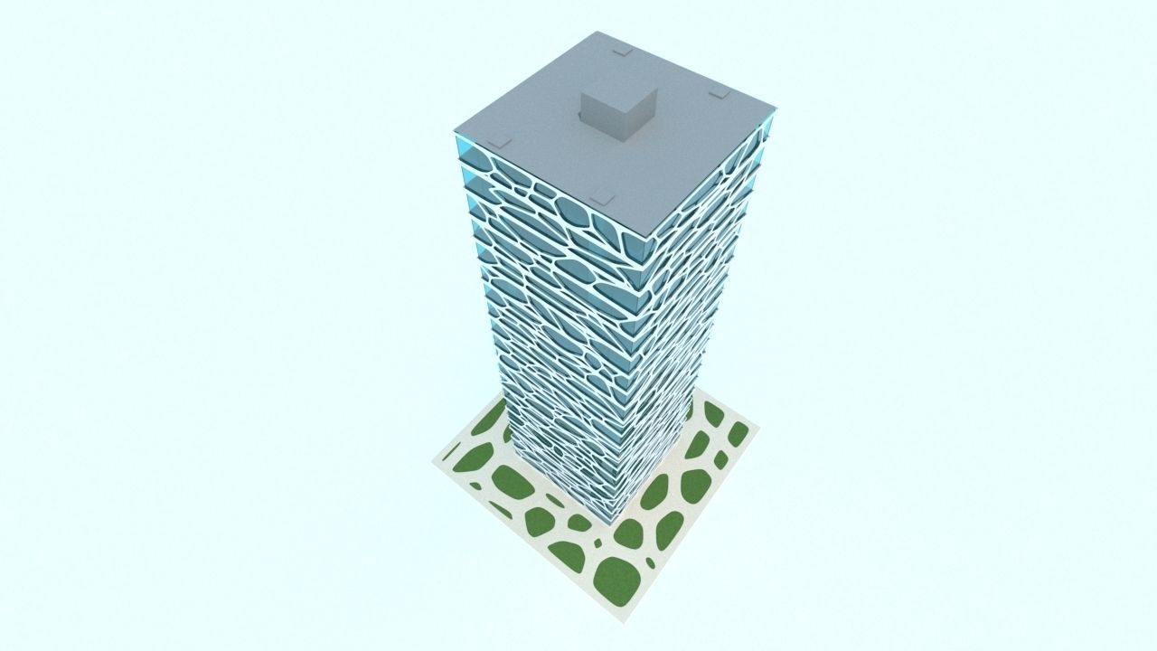 Skyscraper future 3D model_4