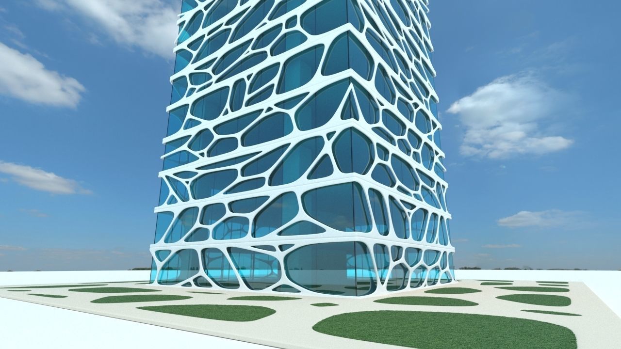 Skyscraper future 3D model_1