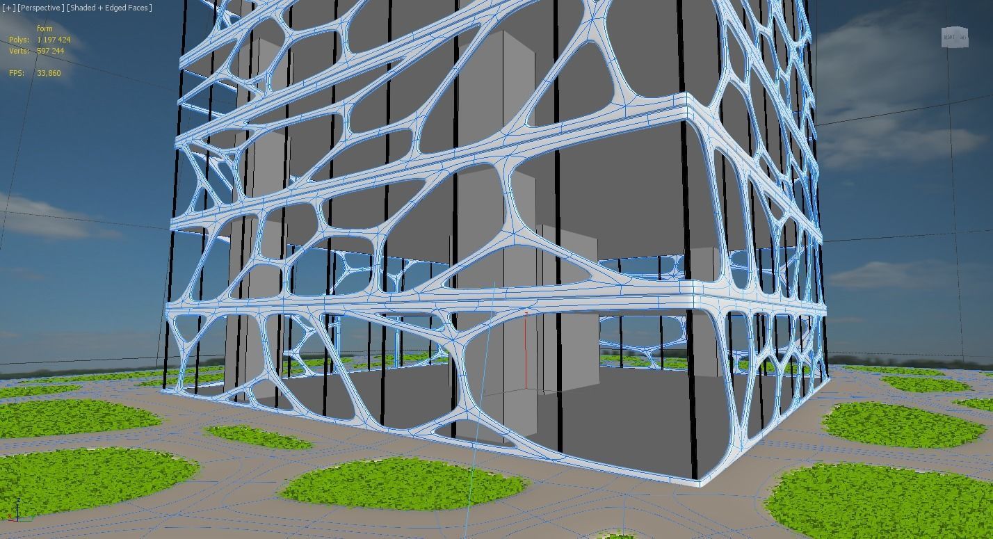 Skyscraper future 3D model_6