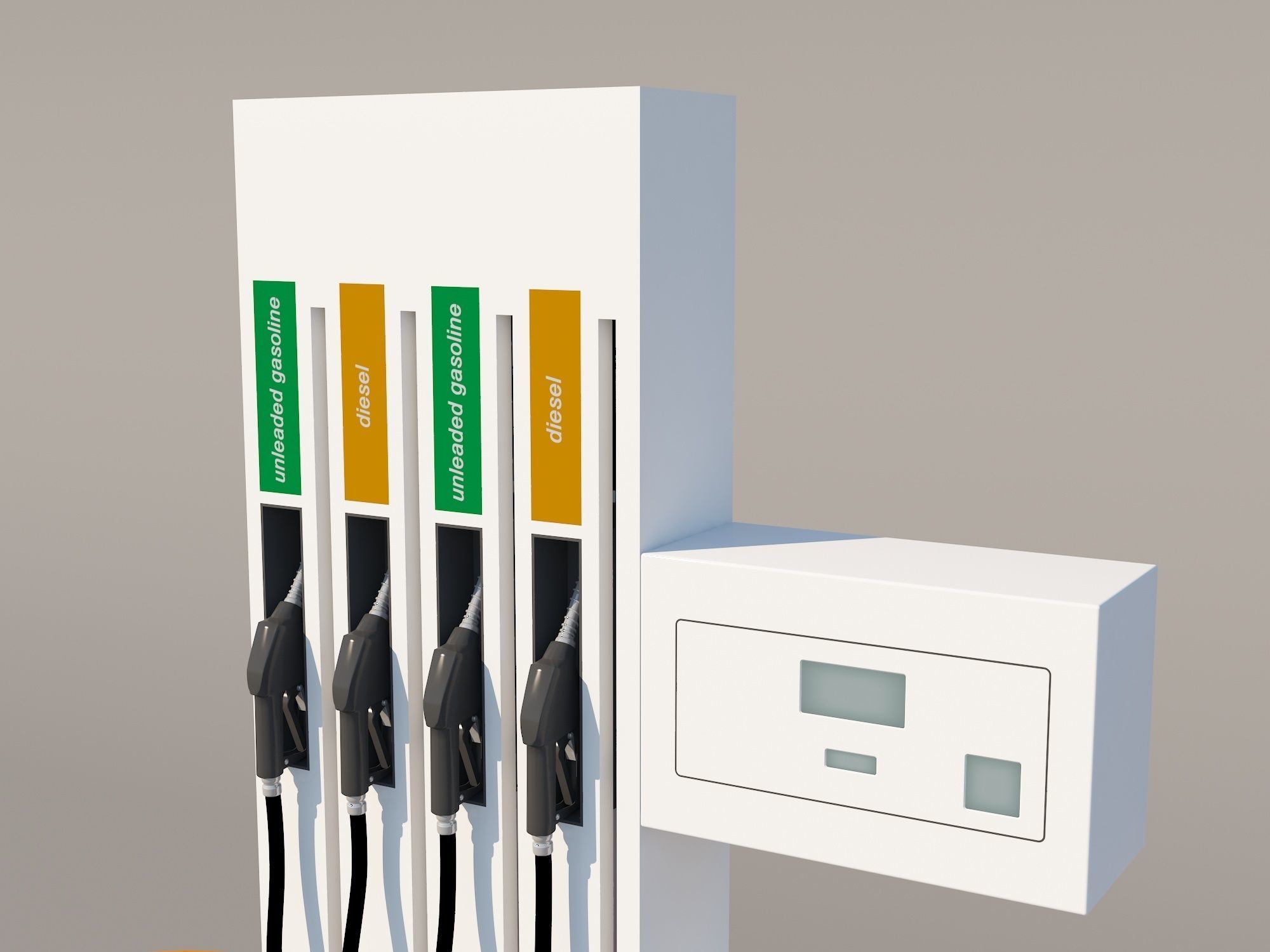 Fuel Dispenser 3D model_4