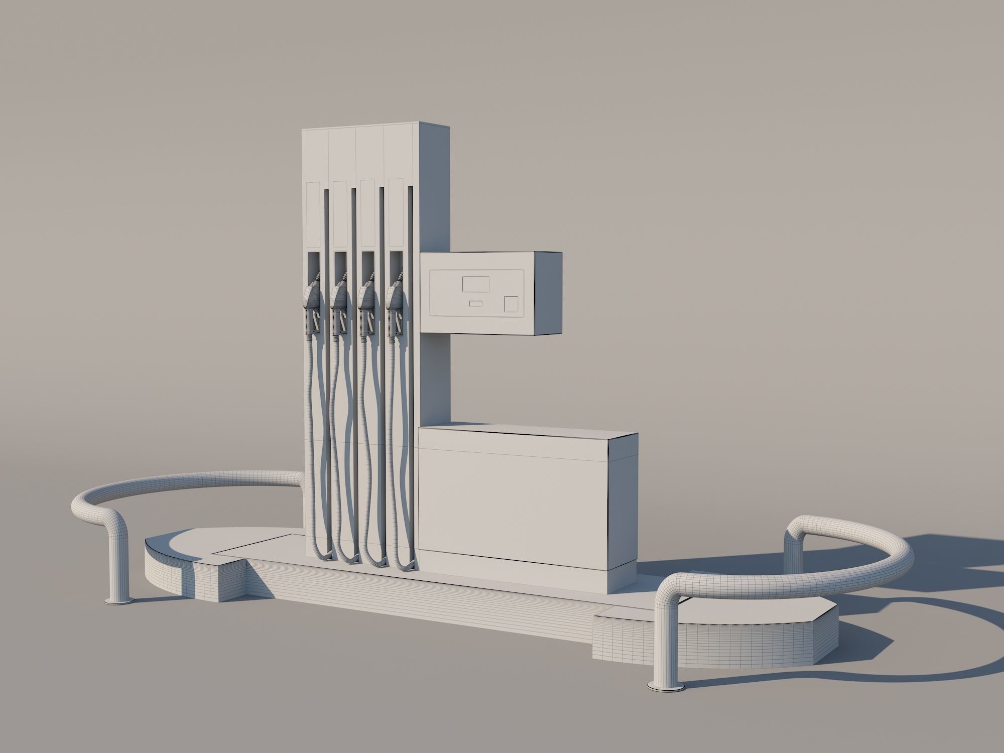 Fuel Dispenser 3D model_1