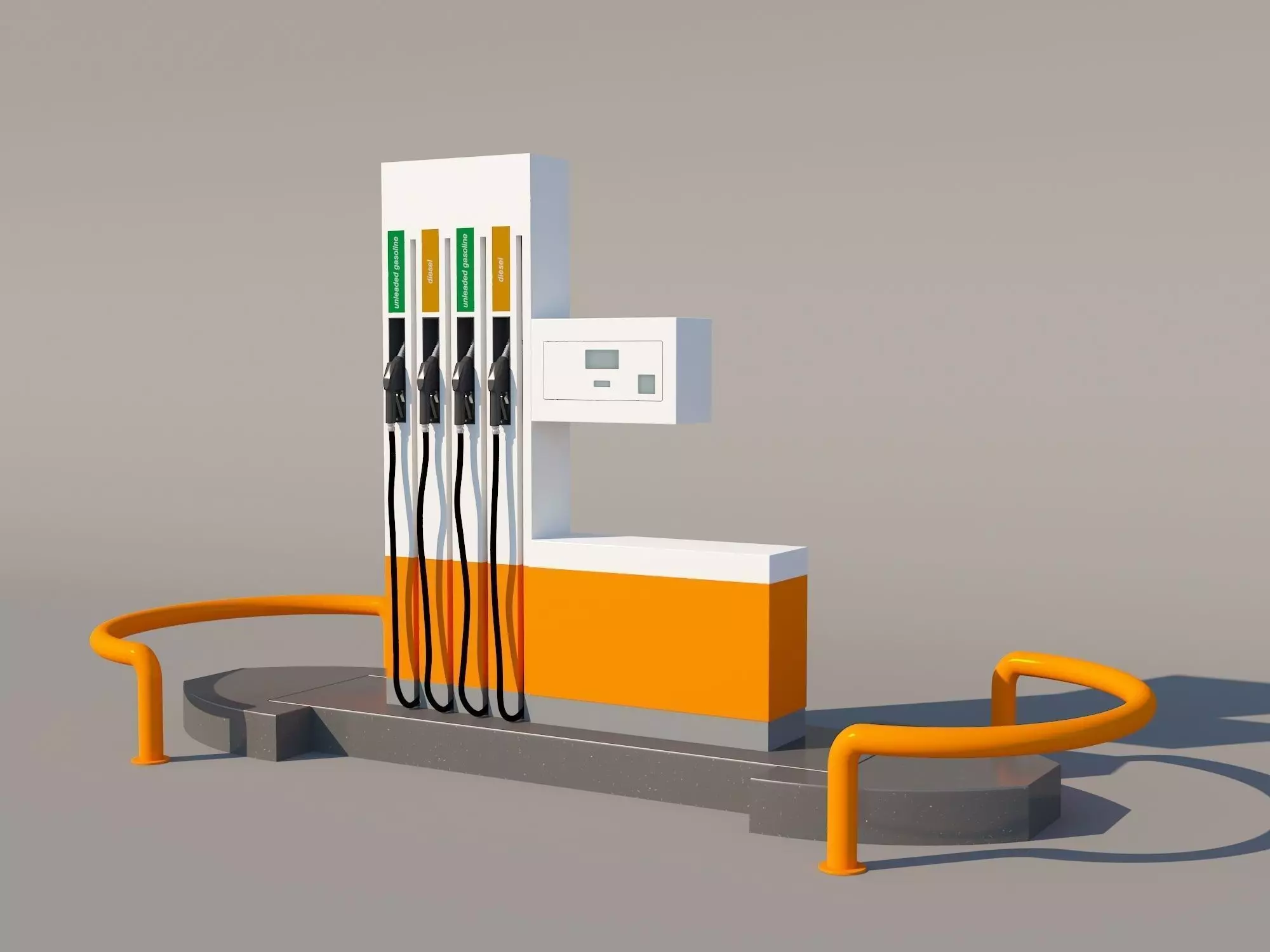 Fuel Dispenser 3D model_0