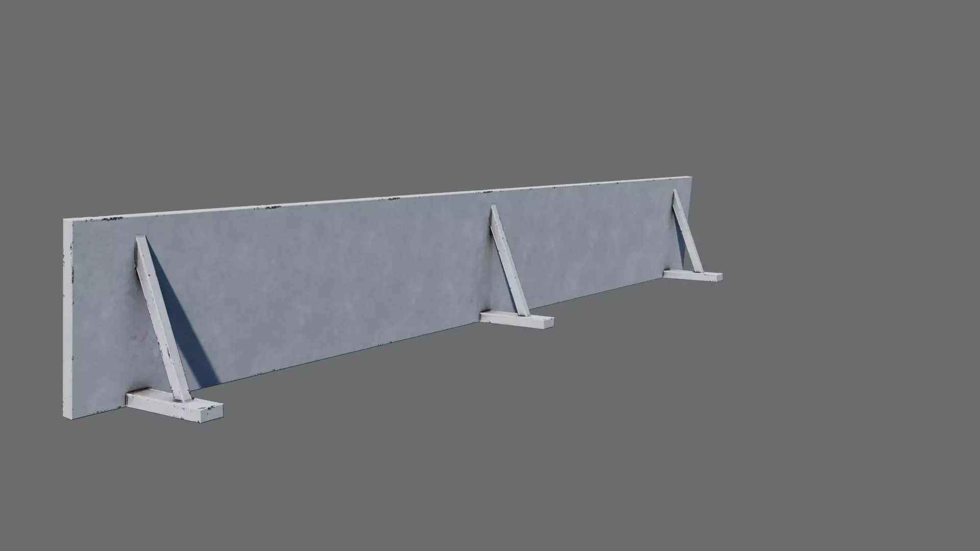 Football Soccer Advertising Sign Billboard Low-poly 3D model_0