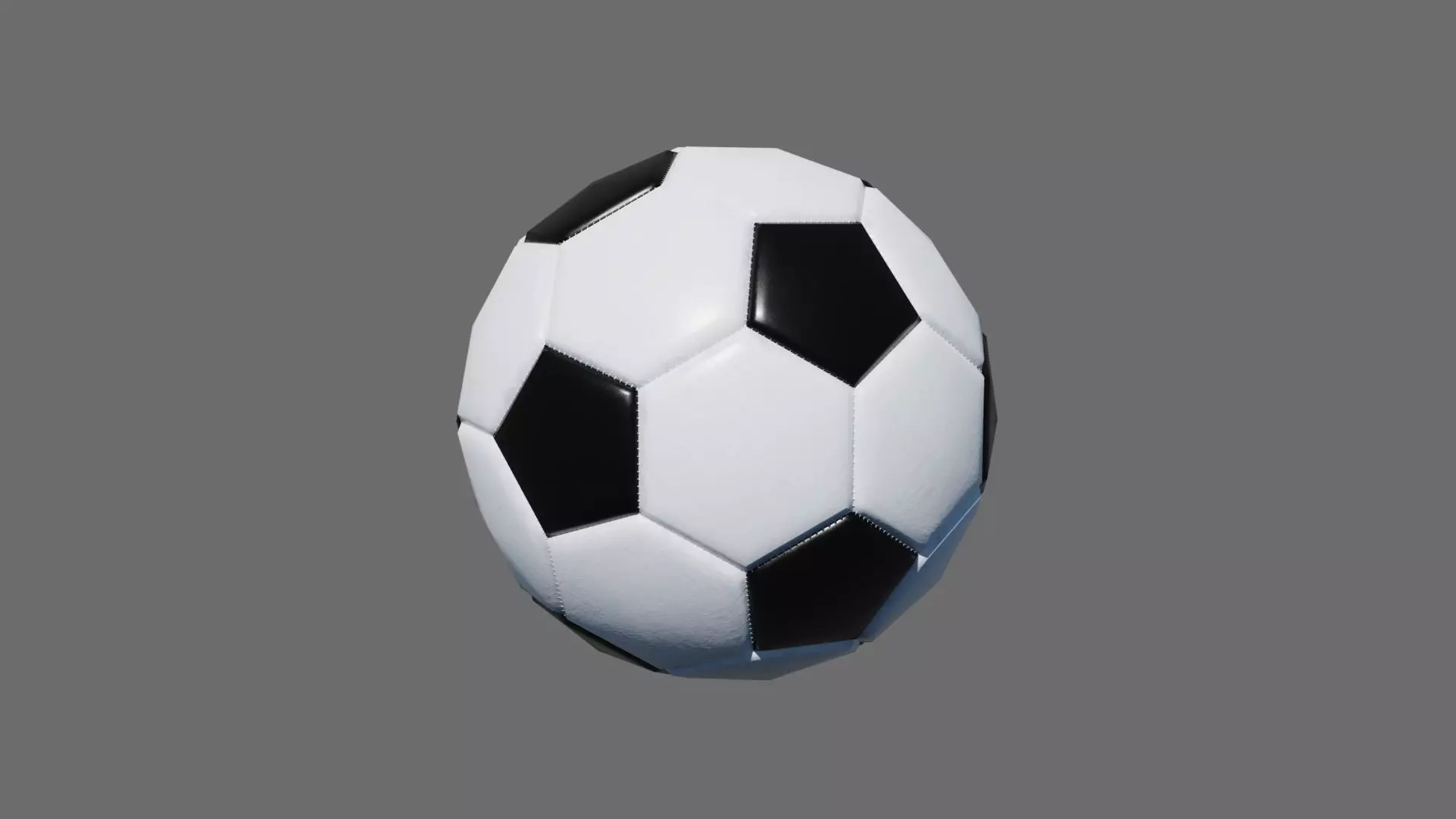 Football Soccer Ball Low-poly 3D model_0