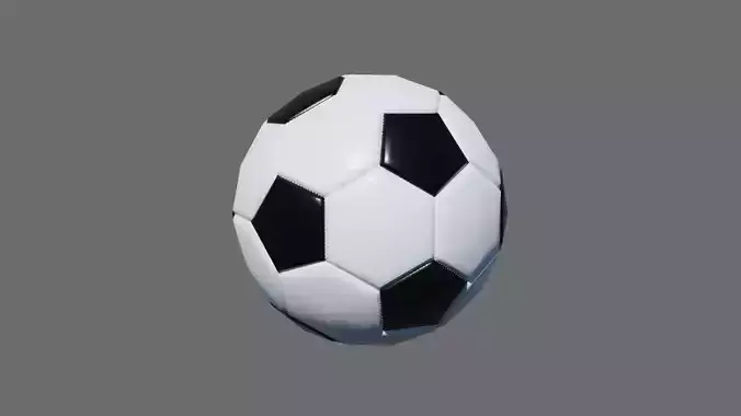 Football Soccer Ball Low-poly 3D model