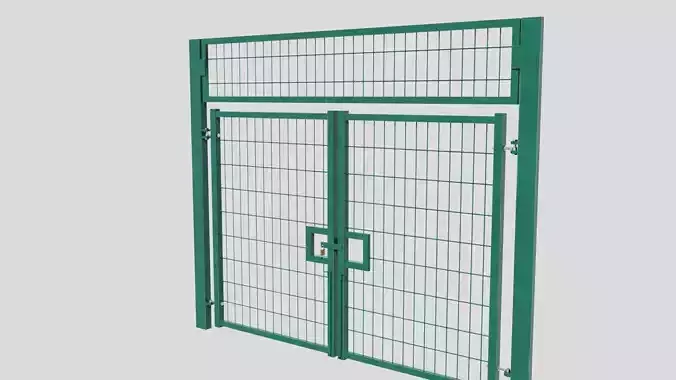 Football Soccer Fence Gate Low-poly 3D model