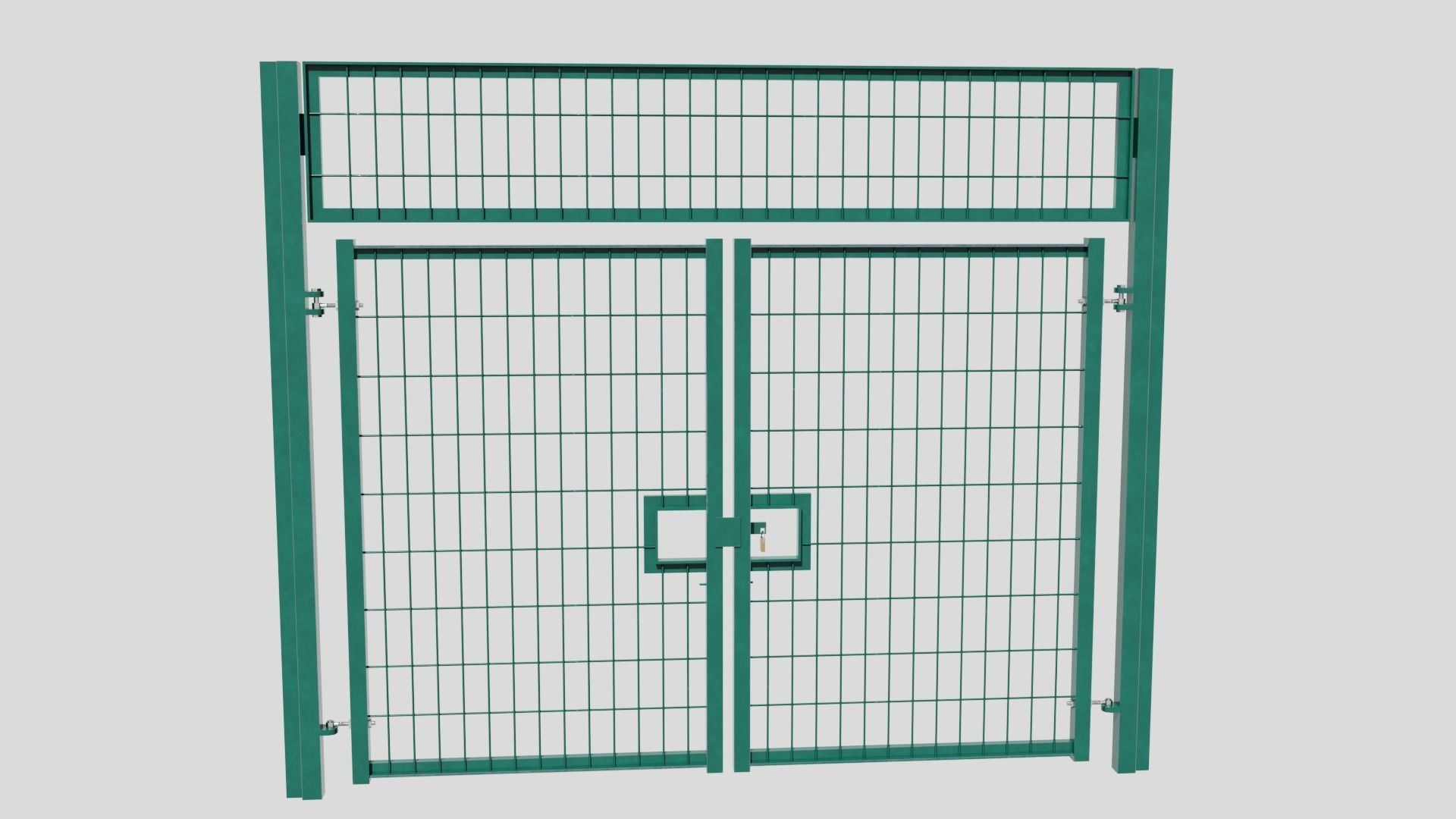 Football Soccer Fence Gate Low-poly 3D model_12