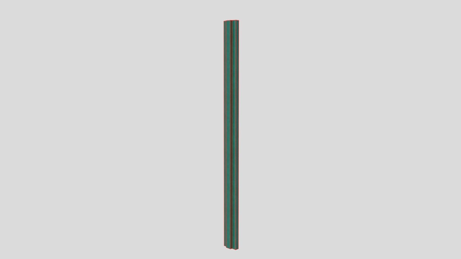 Football Soccer Fence Gate Low-poly 3D model_5